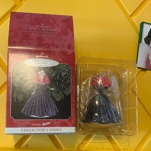 Vintage 1998 Hallmark Holiday Barbie ornament NIB